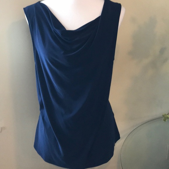 Tahari Tops - 🌿Tahari Designer Navy Dress Top EUC